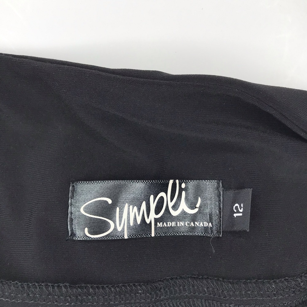 Sympli Black Flowy Wide Leg Pants 12 - Picture 3 of 8